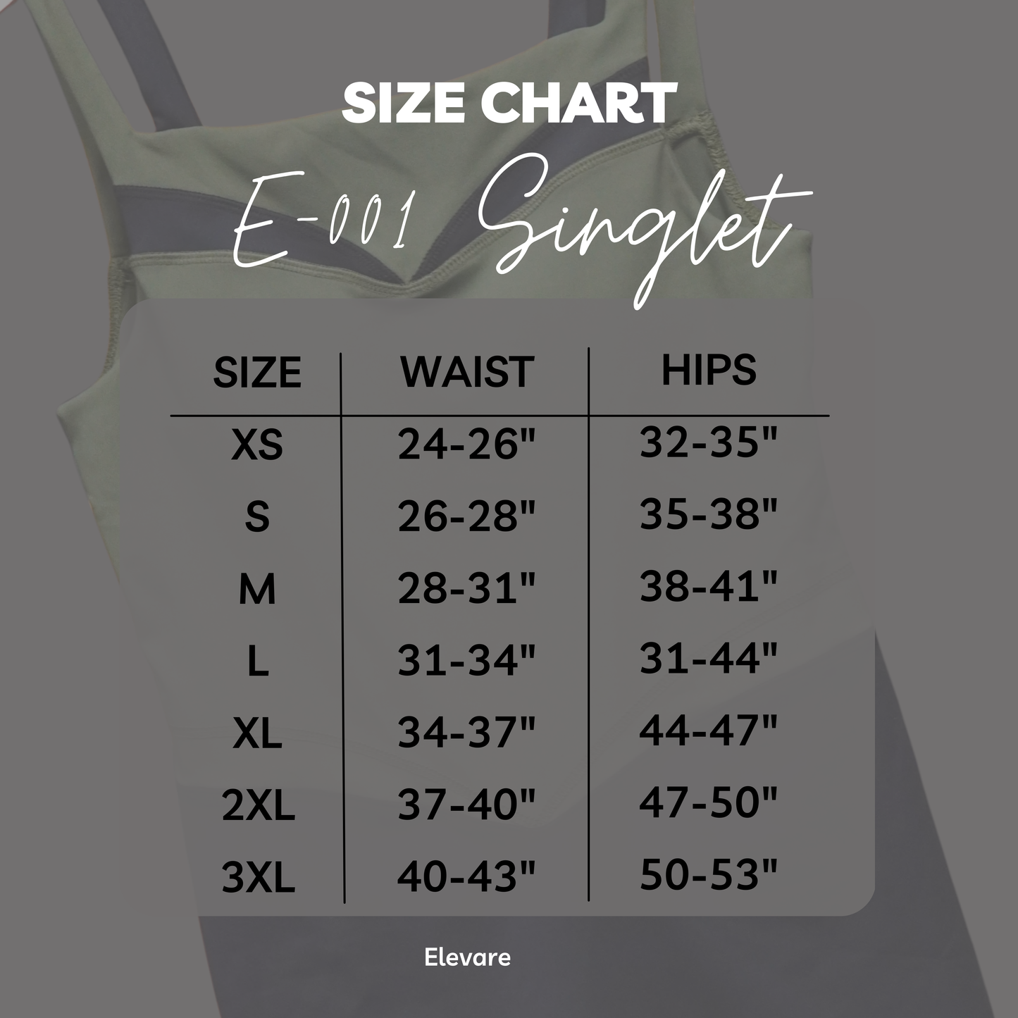 E-001 | Launch Edition - Elevare Women's Weightlifting Singlet