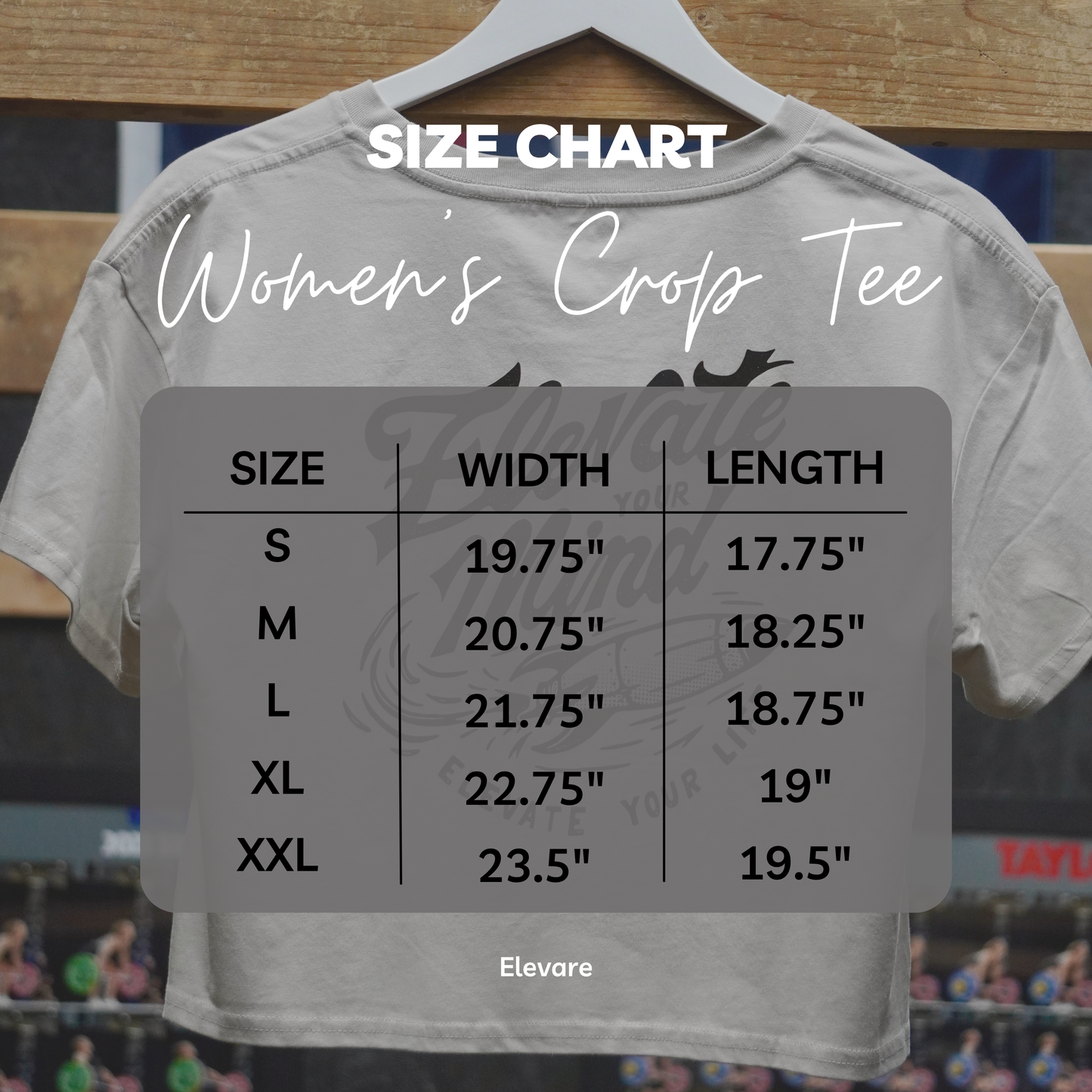 Elevare Slogan Women's Crop Tee