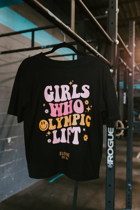 Girls Who Olympic Lift Boxy Tee