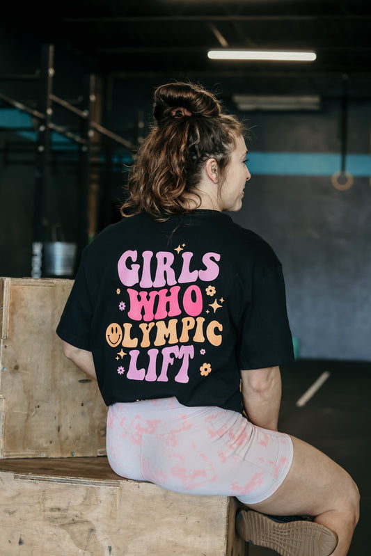Girls Who Olympic Lift Oversized Tee