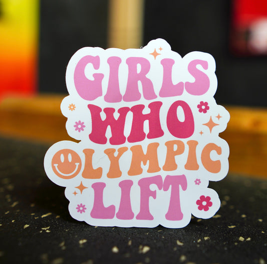 Girls Who Olympic Lift Sticker