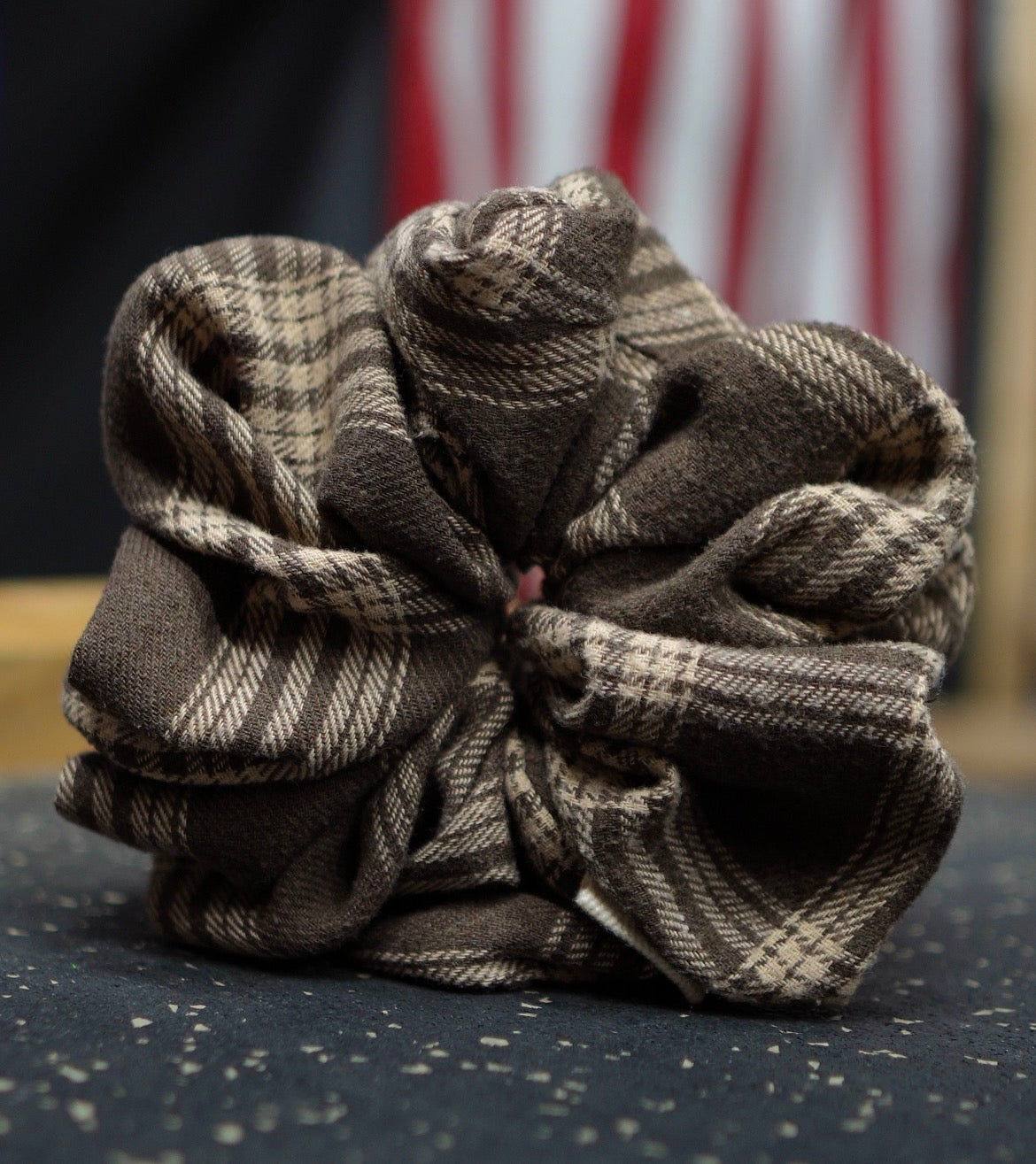 Upcycled Flannel Oversized Scrunchie
