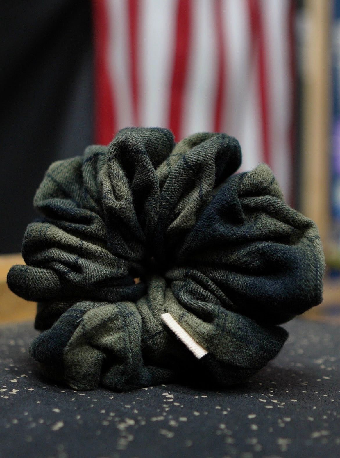 Upcycled Flannel Oversized Scrunchie