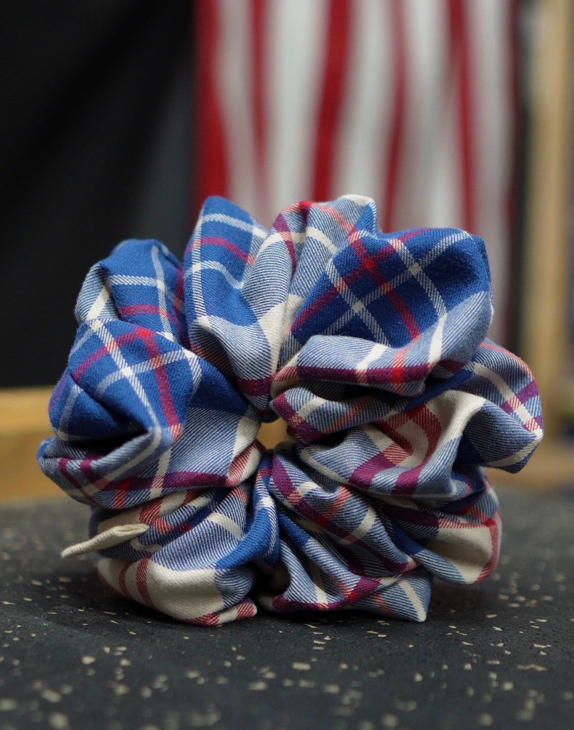 Upcycled Flannel Oversized Scrunchie